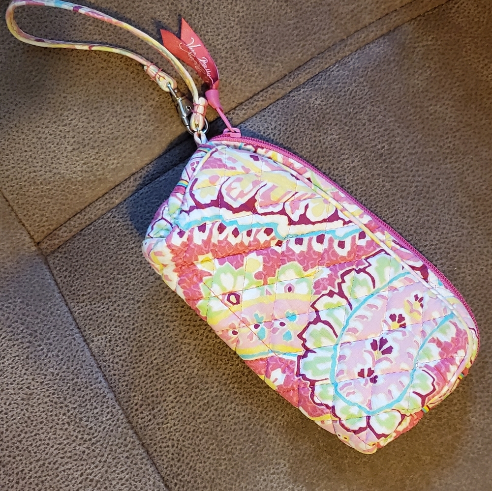 Vera Bradley Capri Melon makeup bag, wristlet